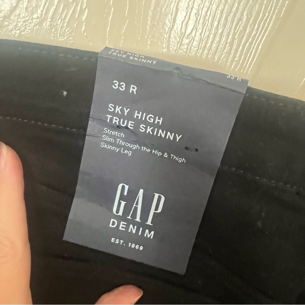 Gap Black Sky High True Skinny Jeans